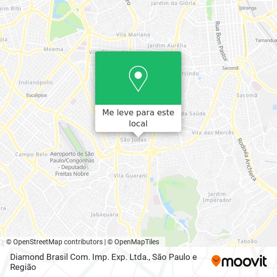 Diamond Brasil Com. Imp. Exp.  Ltda. mapa
