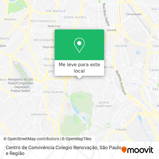 Centro de Convivência Colegio Renovação mapa