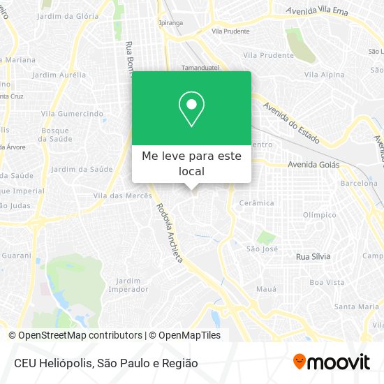 CEU Heliópolis mapa