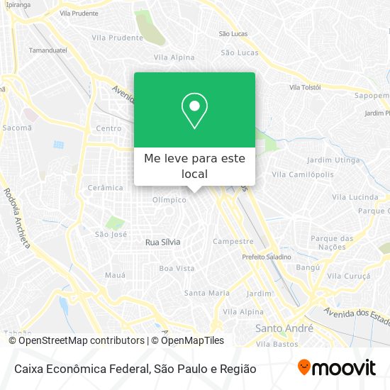 Caixa Econômica Federal mapa