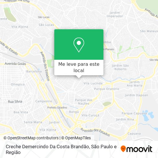 Creche Demercindo Da Costa Brandão mapa