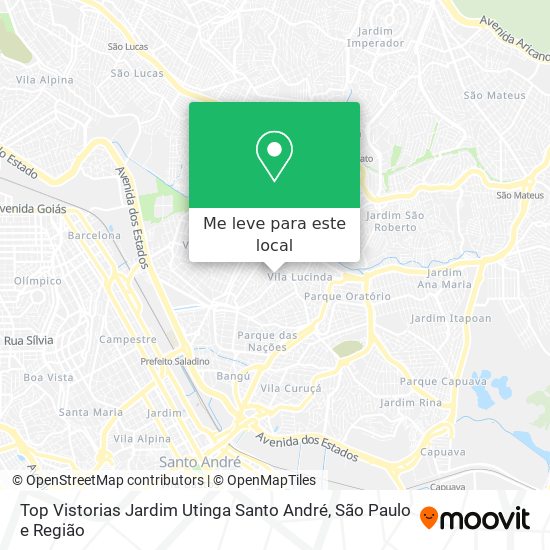 Top Vistorias Jardim Utinga Santo André mapa