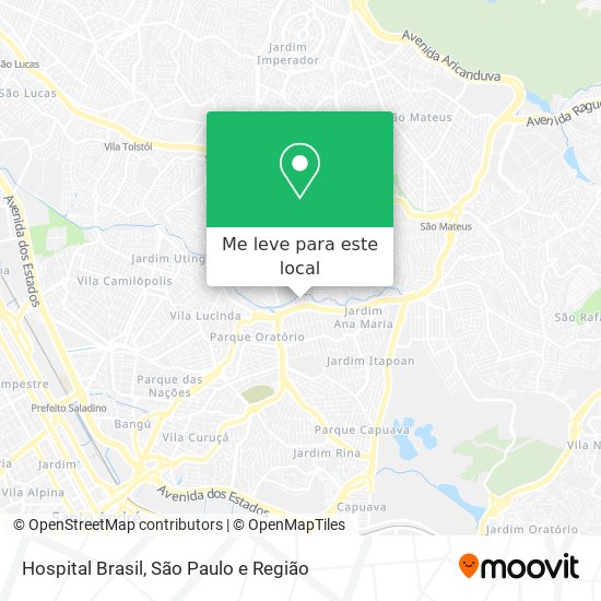 Hospital Brasil mapa