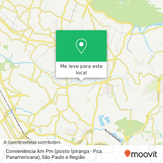 Conveniência Am Pm (posto Ipiranga - Pca. Panamericana) mapa