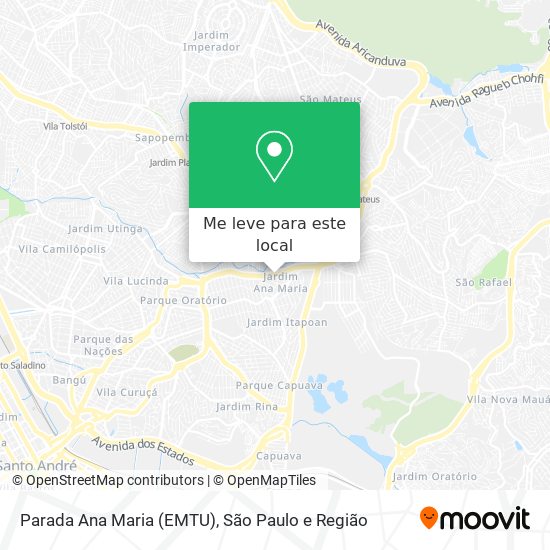Parada Ana Maria (EMTU) mapa