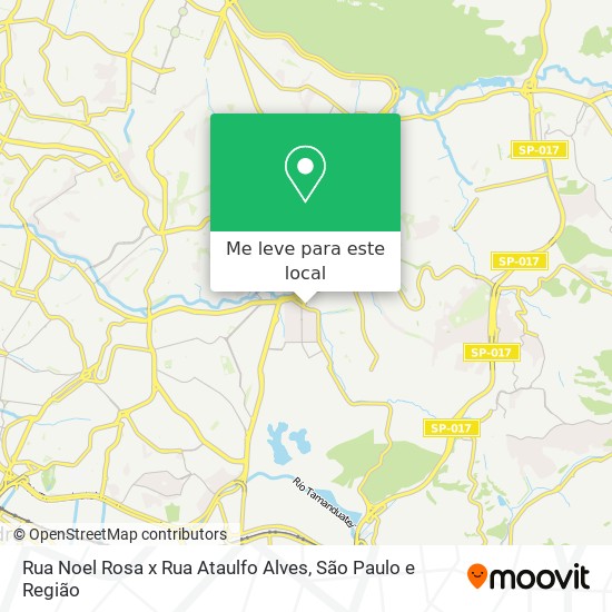Rua Noel Rosa x Rua Ataulfo Alves mapa