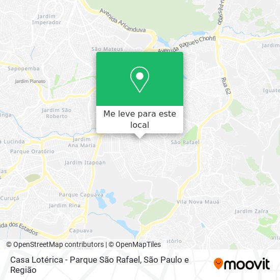 Casa Lotérica - Parque São Rafael mapa