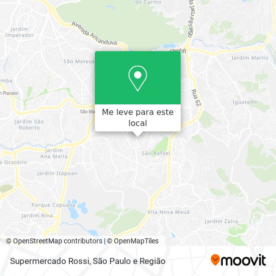 Supermercado Rossi mapa