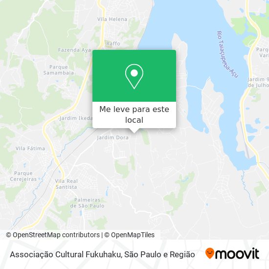 Associação Cultural Fukuhaku mapa