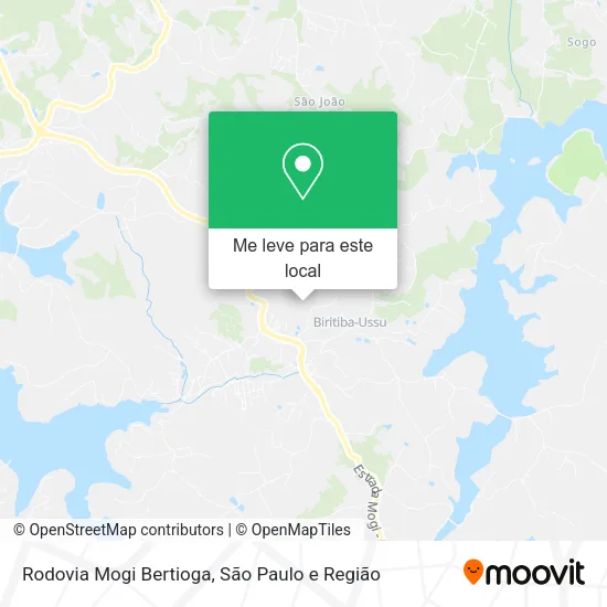 Rodovia Mogi Bertioga mapa