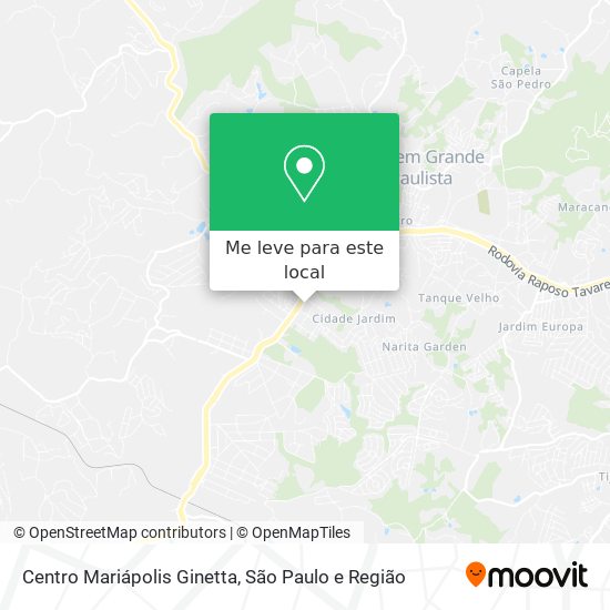 Centro Mariápolis Ginetta mapa