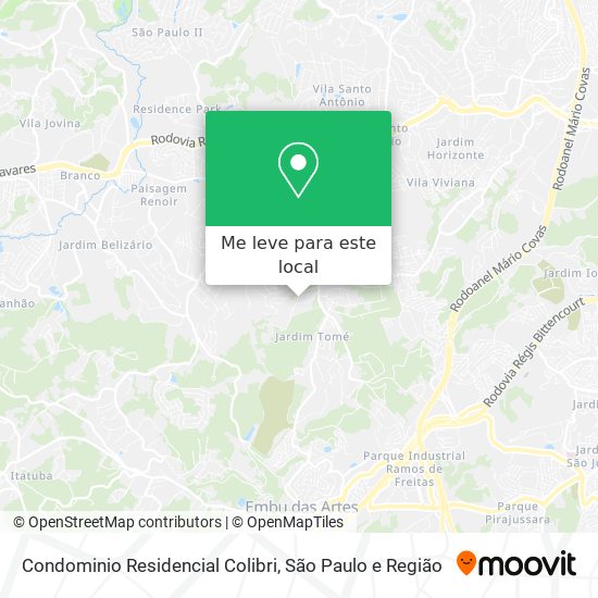 Condominio Residencial Colibri mapa