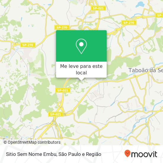 Sitio Sem Nome Embu mapa