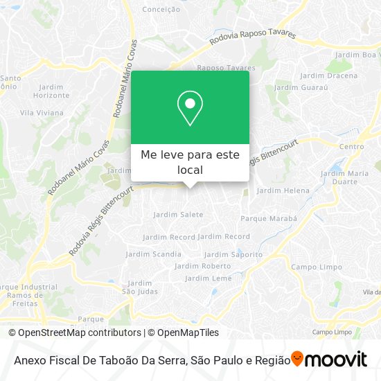 Anexo Fiscal De Taboão Da Serra mapa