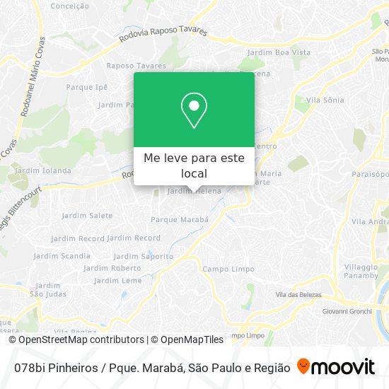 078bi Pinheiros / Pque. Marabá mapa