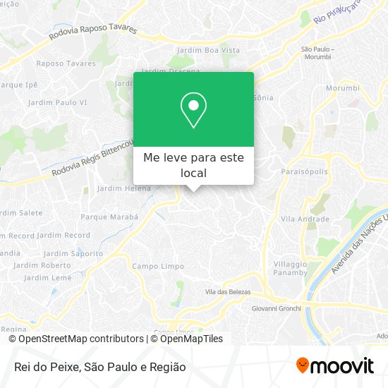 Rei do Peixe mapa