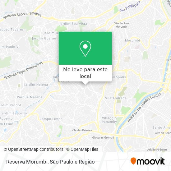 Reserva Morumbi mapa