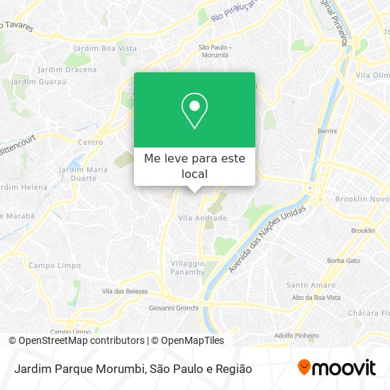 Jardim Parque Morumbi mapa