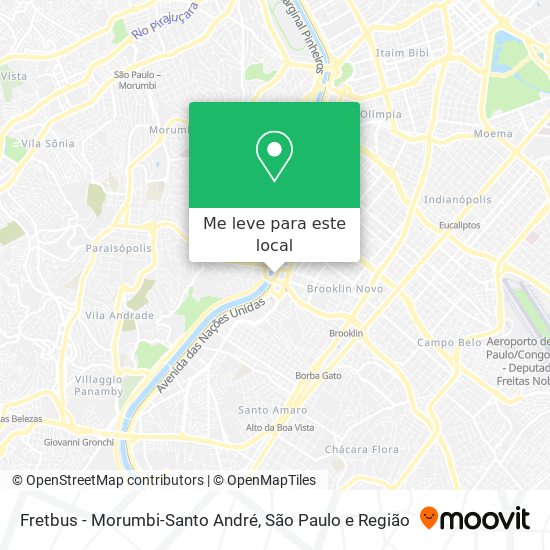 Fretbus - Morumbi-Santo André mapa