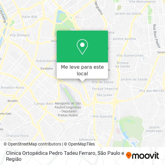 Clinica Ortopédica Pedro Tadeu Ferraro mapa