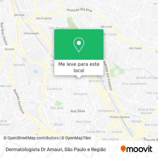 Dermatologista Dr Amauri mapa