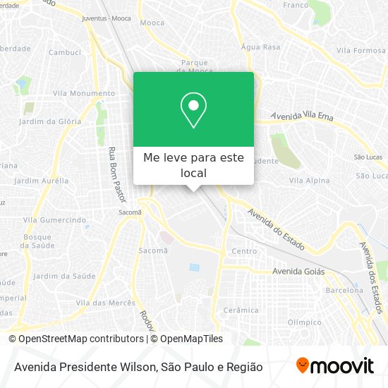 Avenida Presidente Wilson mapa
