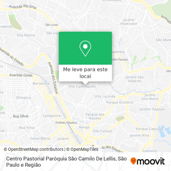 Centro Pastorial Paróquia São Camilo De Lellis mapa