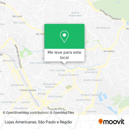 Lojas Americanas mapa