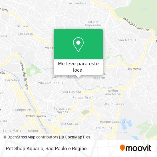 Pet Shop Aquário mapa