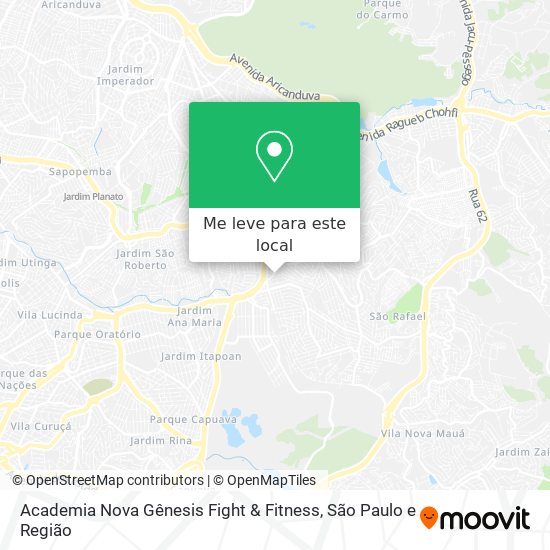 Academia Nova Gênesis Fight & Fitness mapa
