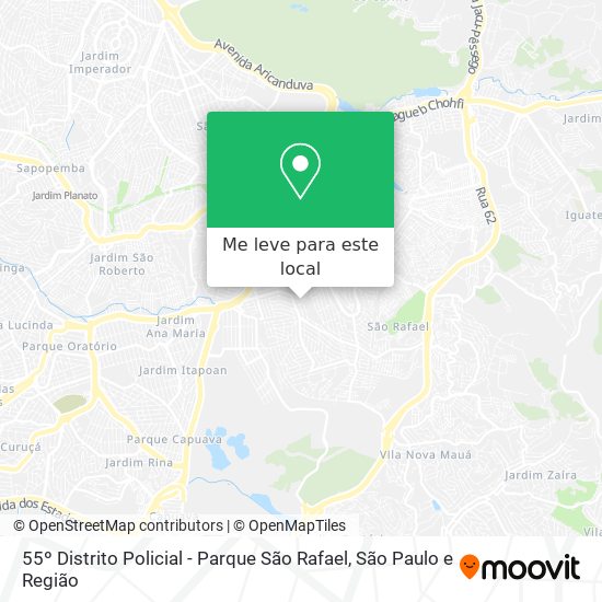 55º Distrito Policial - Parque São Rafael mapa