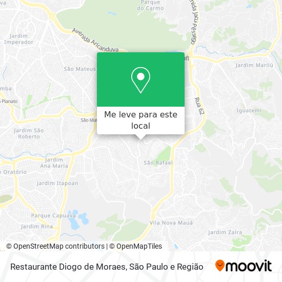 Restaurante Diogo de Moraes mapa