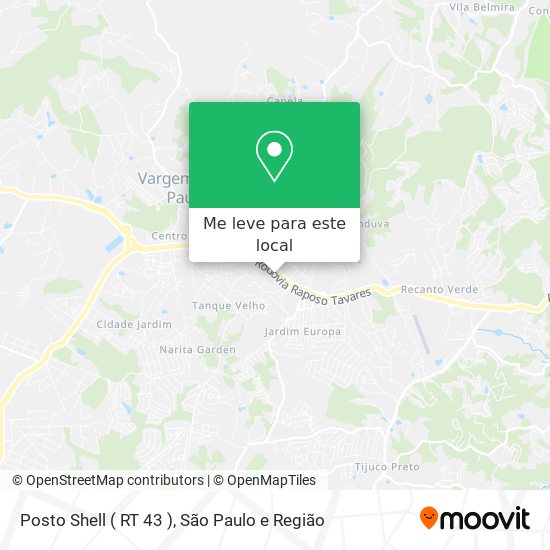 Posto Shell ( RT 43 ) mapa