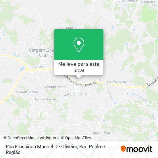 Rua Francisca Manoel De Oliveira mapa