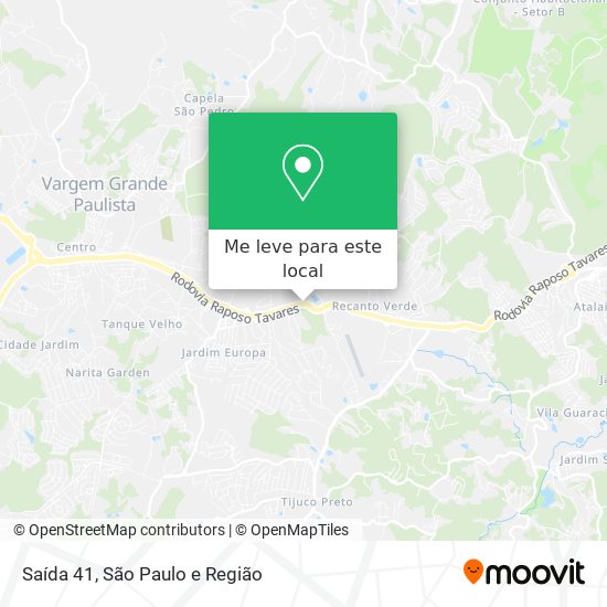 Saída 41 mapa