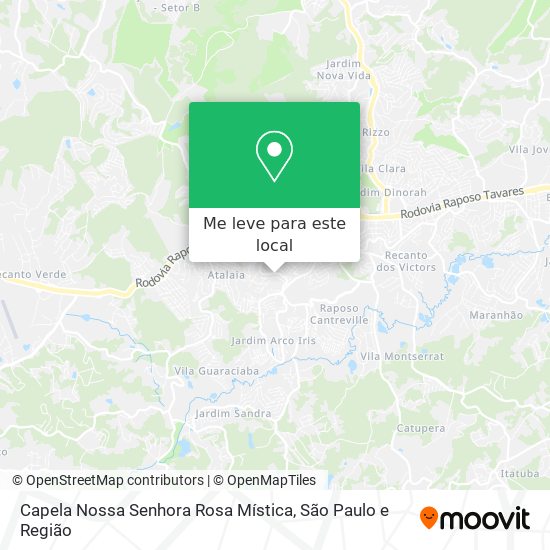 Capela Nossa Senhora Rosa Mística mapa