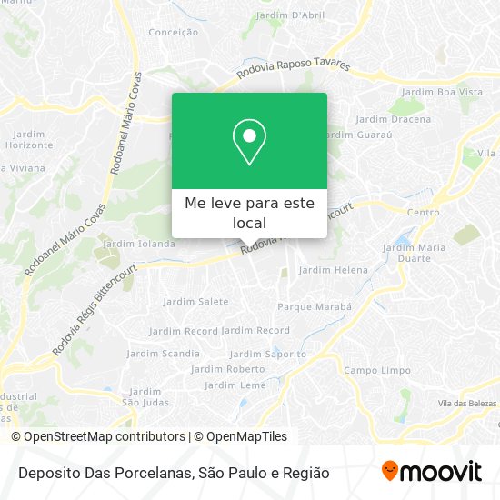 Deposito Das Porcelanas mapa