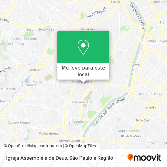 Igreja Assembléia de Deus mapa