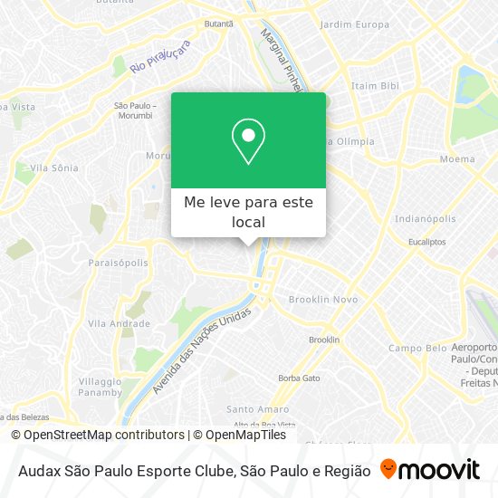 Audax São Paulo Esporte Clube mapa