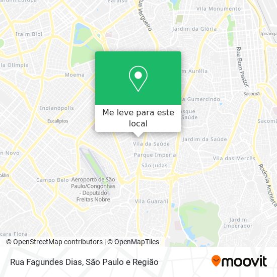 Rua Fagundes Dias mapa