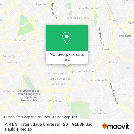A R L S  Fraternidade Universal 120 _ GLESP mapa