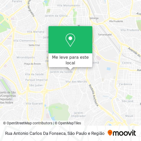 Rua Antonio Carlos Da Fonseca mapa