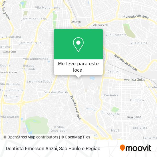 Dentista Emerson Anzai mapa