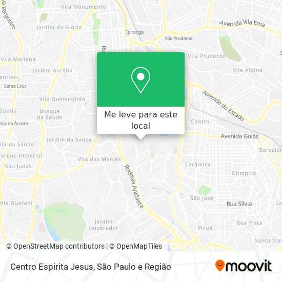 Centro Espirita Jesus mapa