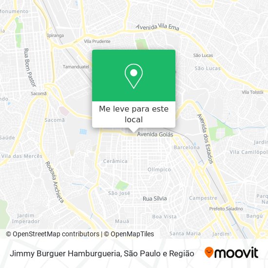 Jimmy Burguer Hamburgueria mapa