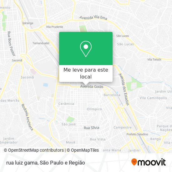 rua luiz gama mapa