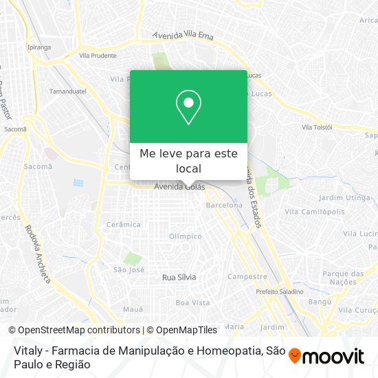 Vitaly - Farmacia de Manipulação e Homeopatia mapa