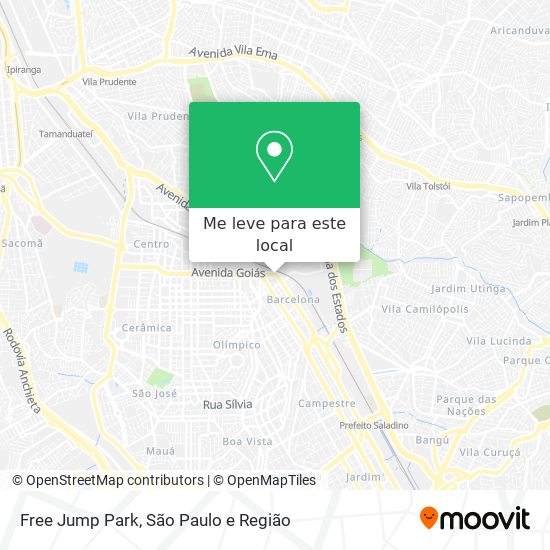 Como chegar até Free Jump Park em São Caetano Do Sul de Ônibus, Metrô ou  Trem?
