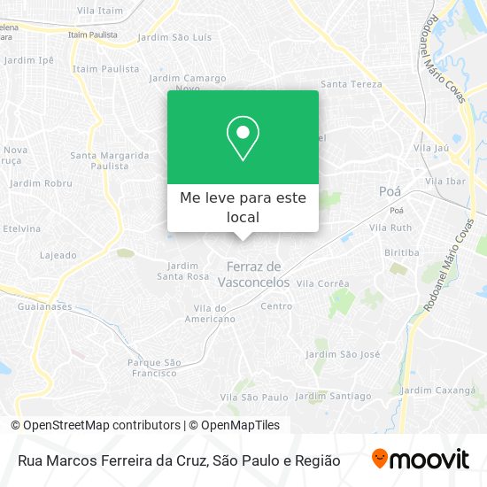 Rua Marcos Ferreira da Cruz mapa