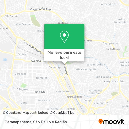 Paranapanema mapa